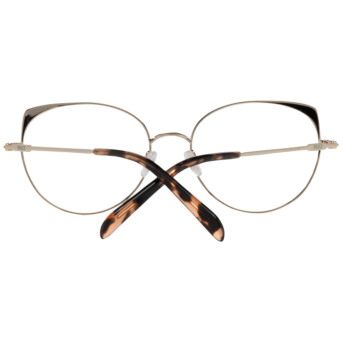 Emilio Pucci Gold Metal Glasses Frames Emilio Pucci