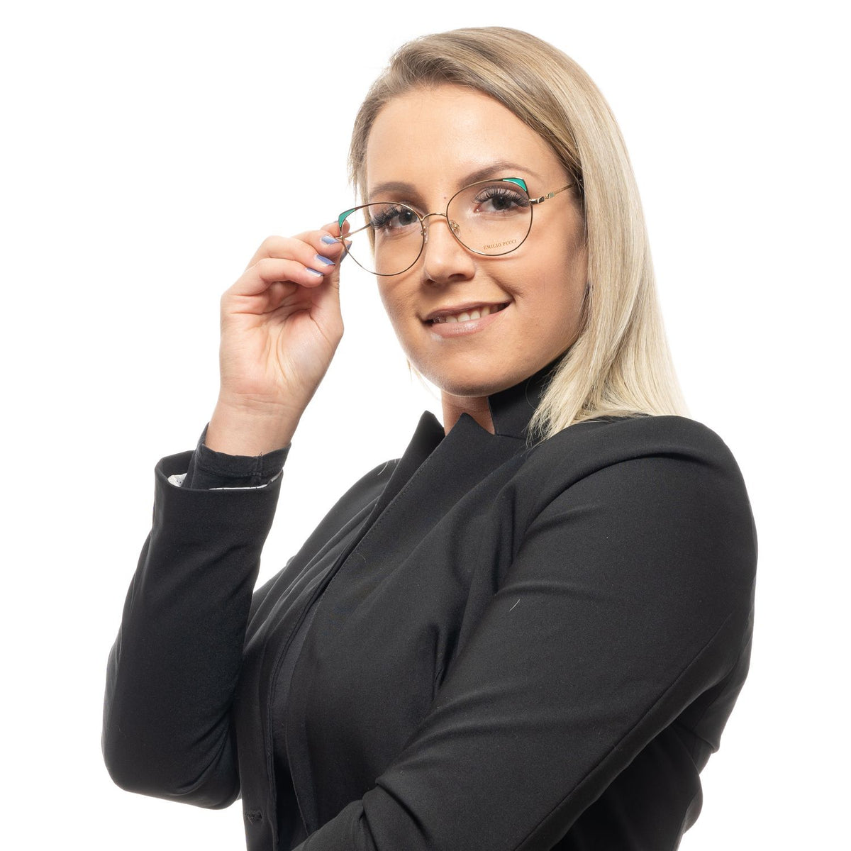 Emilio Pucci Gold Metal Glasses Frames Emilio Pucci
