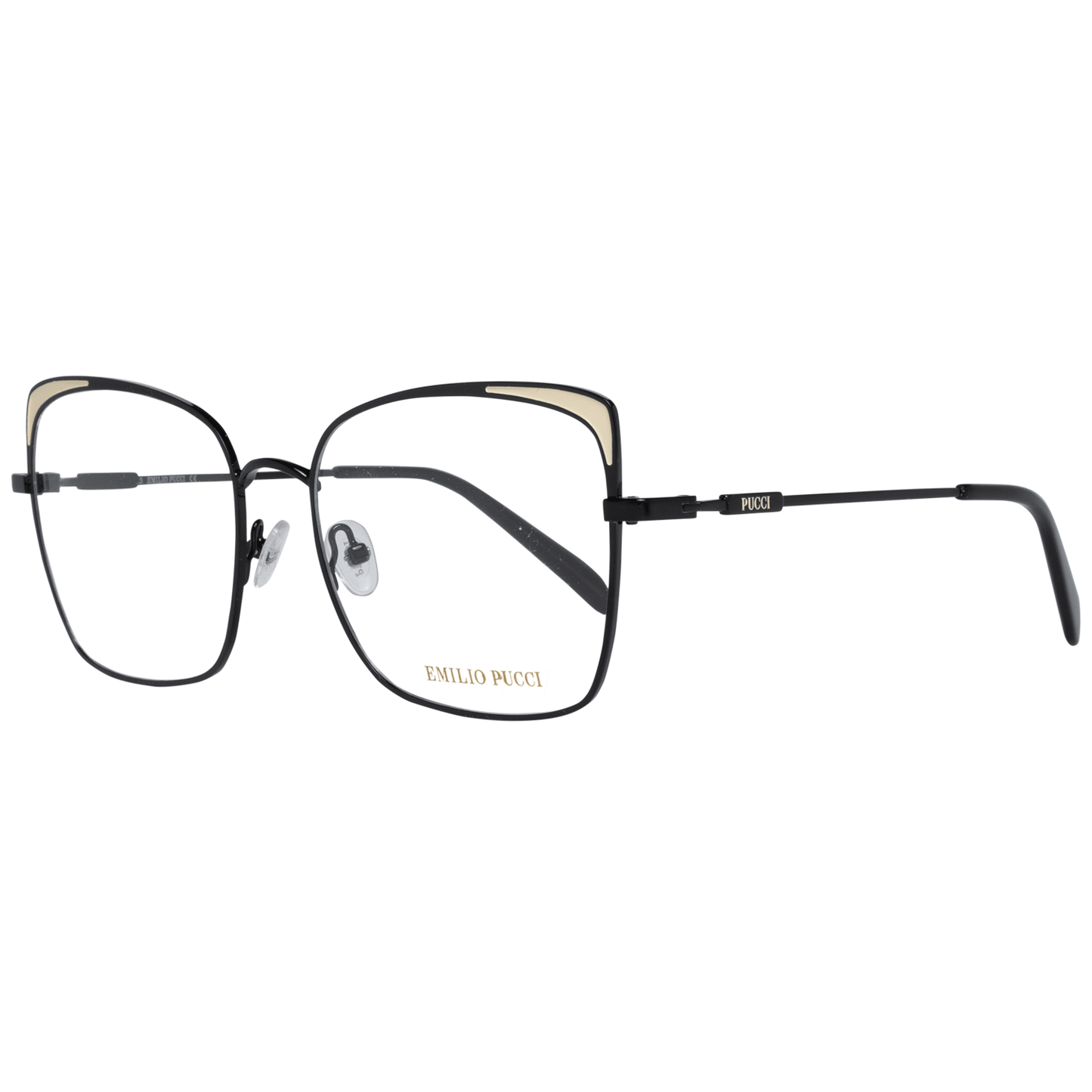 Emilio Pucci Black Metal Glasses Frames