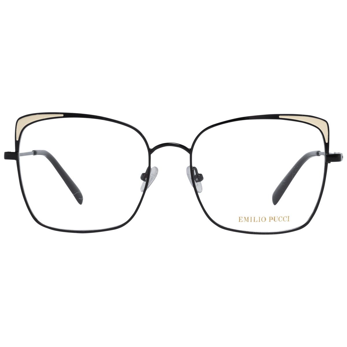 Emilio Pucci Black Metal Glasses Frames Emilio Pucci