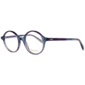 Emilio Pucci purple plastic eyeglass frames with rounded rectangular design and sleek, modern style.