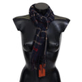 Missoni Black Checkered Unisex Neck Wrap Fringes Scarf