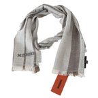 Missoni Multicolor Striped Wool Unisex Neck Wrap Scarf