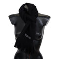 Missoni Black Wool Unisex Neck Warmer Wrap Scarf