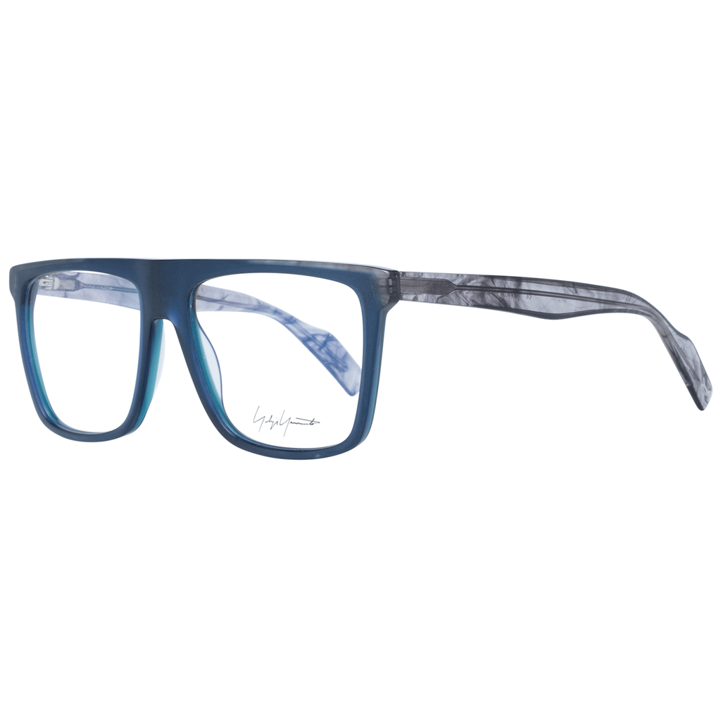 Yohji Yamamoto blue plastic glasses frames with a modern, sleek design for stylish eyewear.