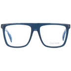 Yohji Yamamoto blue plastic eyeglass frames with sleek design and rounded edges, showcasing modern eyewear style.