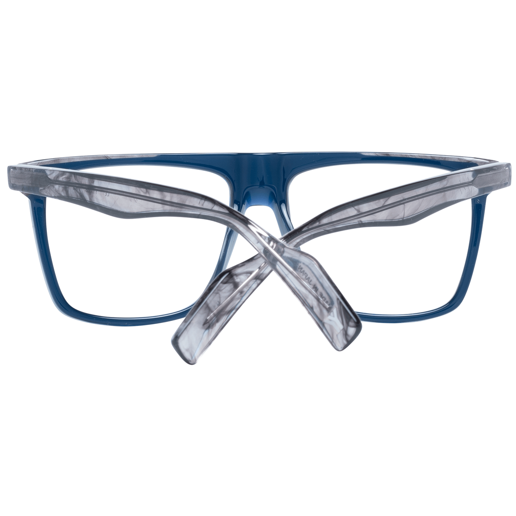 Yohji Yamamoto blue plastic glasses frames with a modern, sleek design and clear lenses, showcasing contemporary eyewear style.