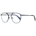 Yohji Yamamoto black plastic glasses frames with sleek design and modern style, shown on a neutral background