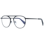 Yohji Yamamoto black plastic glasses frames with sleek design and modern style, shown on a neutral background