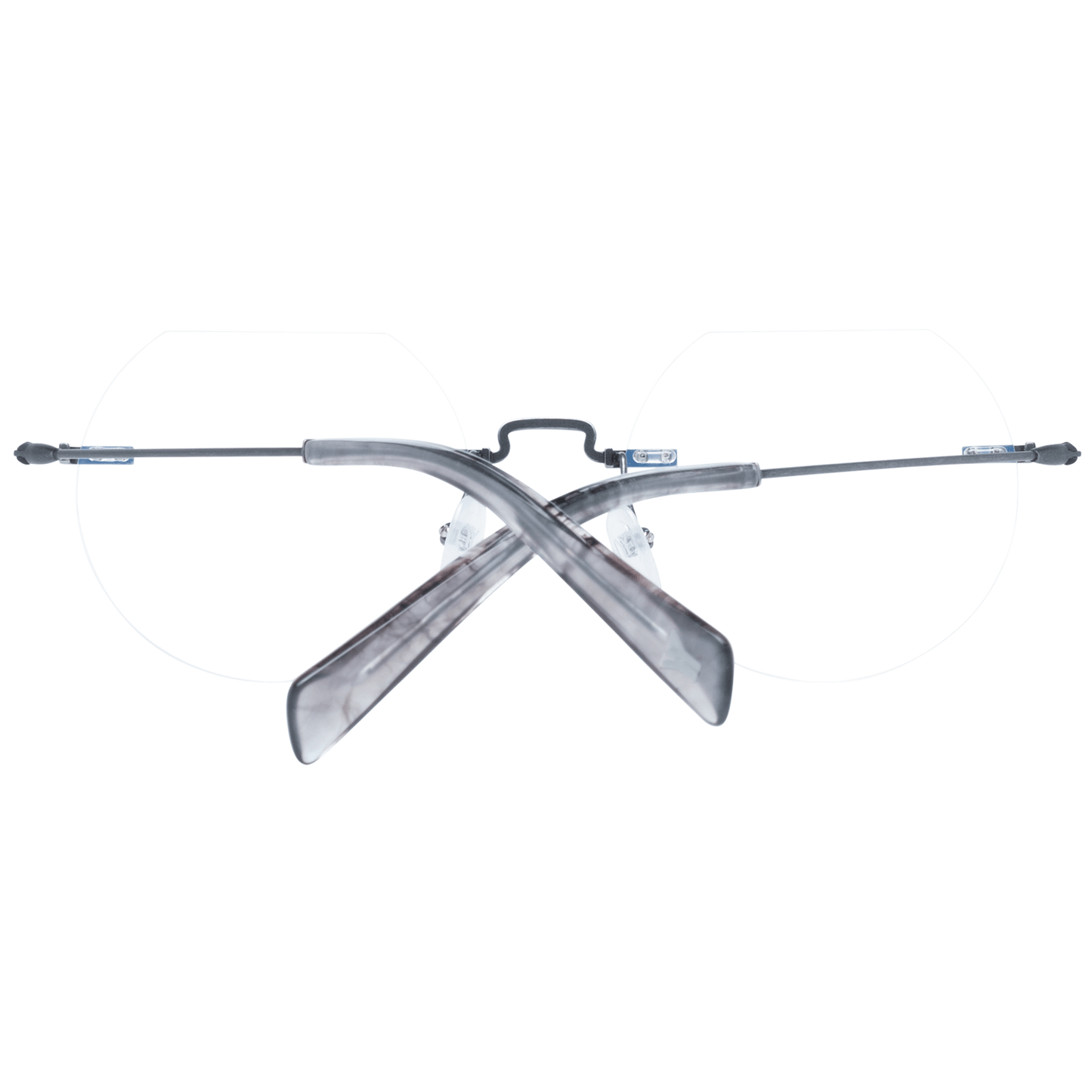 Yohji Yamamoto Gray Metal Glasses Frames