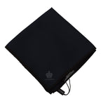 Dolce & Gabbana Black Square Handkerchief 100% Silk Scarf