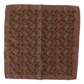 Dolce & Gabbana Brown Carrots Print Silk Handkerchief