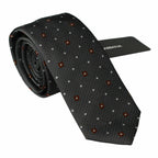 Dolce & Gabbana Gray Patterned Classic Mens Slim Necktie