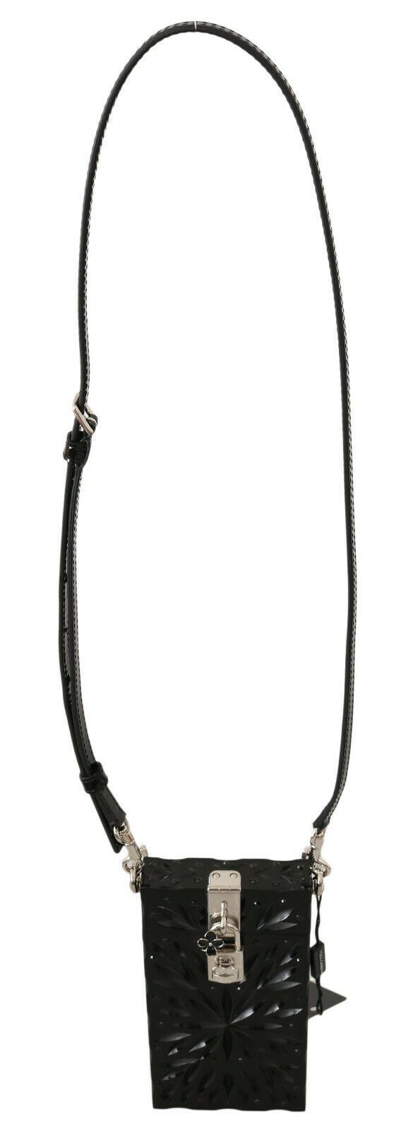 Dolce & Gabbana Black Crystal Plexiglass Cross Cigarette Case Holder Dolce & Gabbana