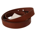 Costume National Brown Leather Silver Fastening Belt