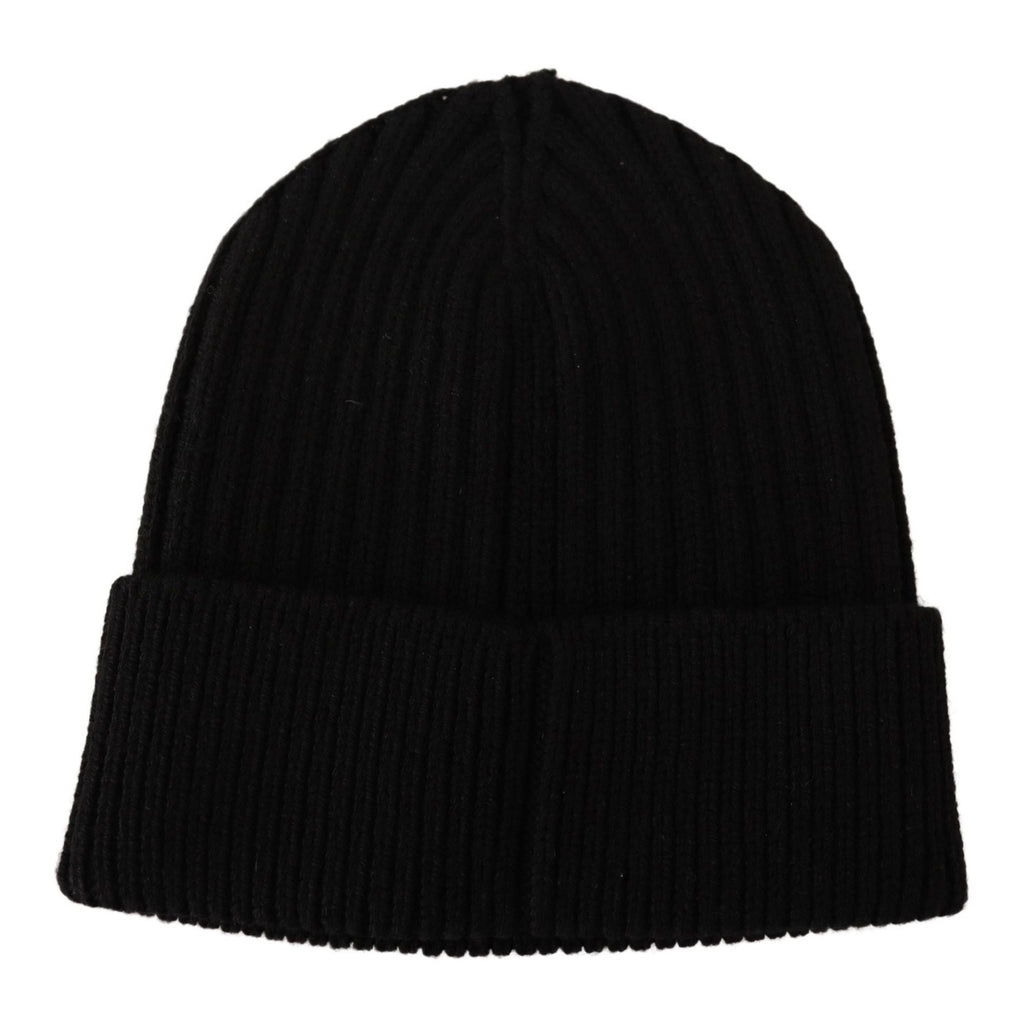 Dolce & Gabbana Black Wool Knit Women Winter Hat