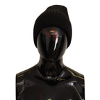 Dolce & Gabbana Black Wool Knit Women Winter Hat