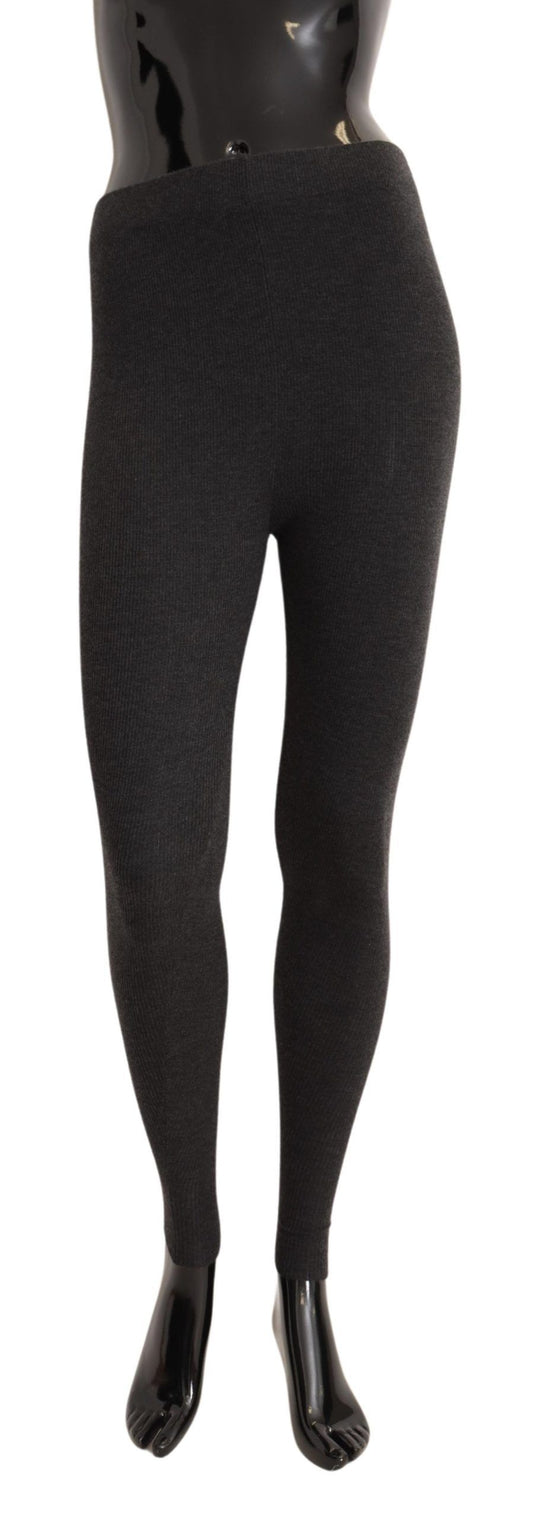 Dolce & Gabbana Gray 100% Cashmere Tights Stocking Socks Dolce & Gabbana