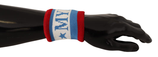 Dolce & Gabbana Multicolor King Of My Life Cashmere Wristband Dolce & Gabbana