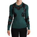 Dolce & Gabbana Green Wool Crewneck Sweater
