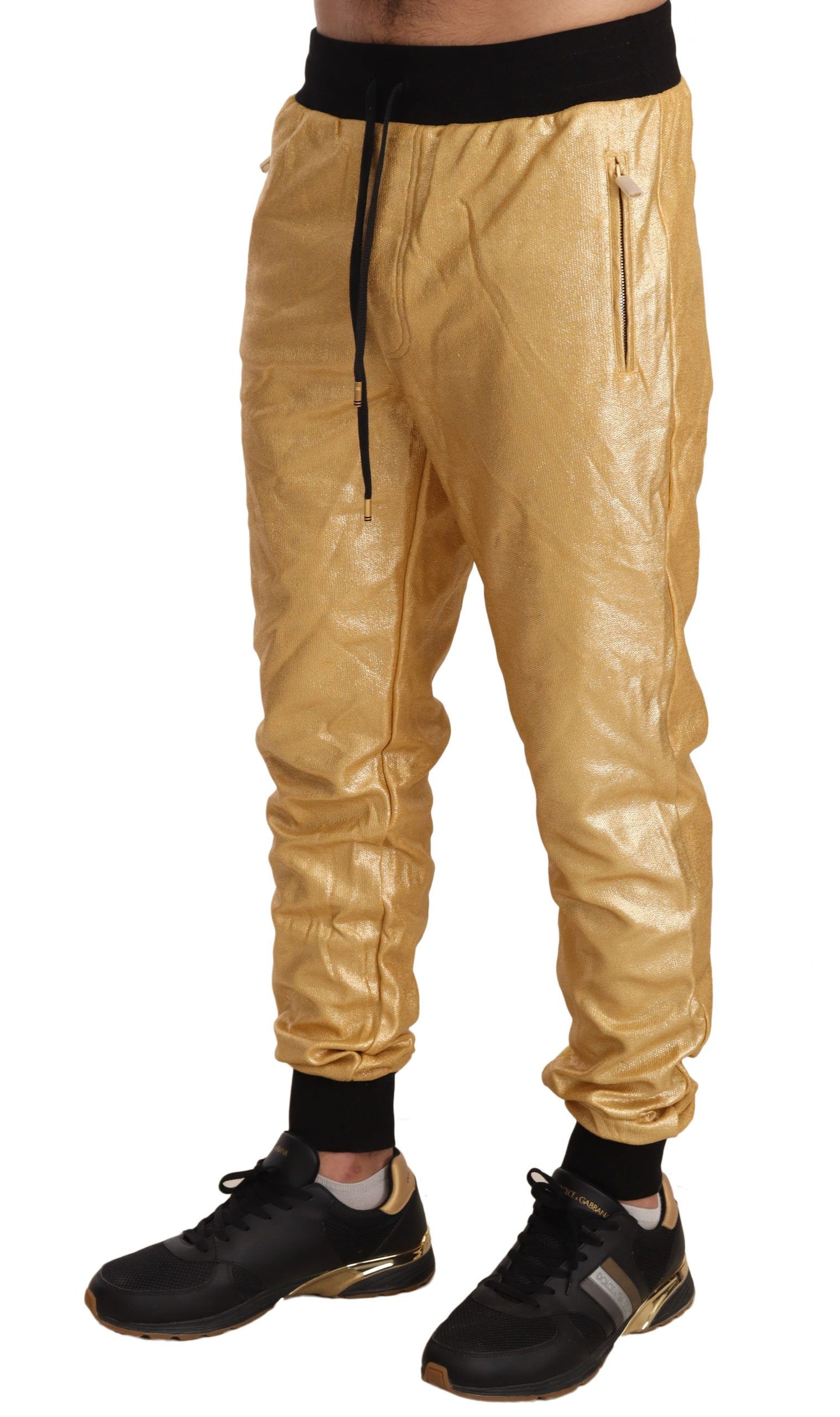 Dolce & Gabbana Gold Pig Of The Year Cotton Trousers Pants Dolce & Gabbana