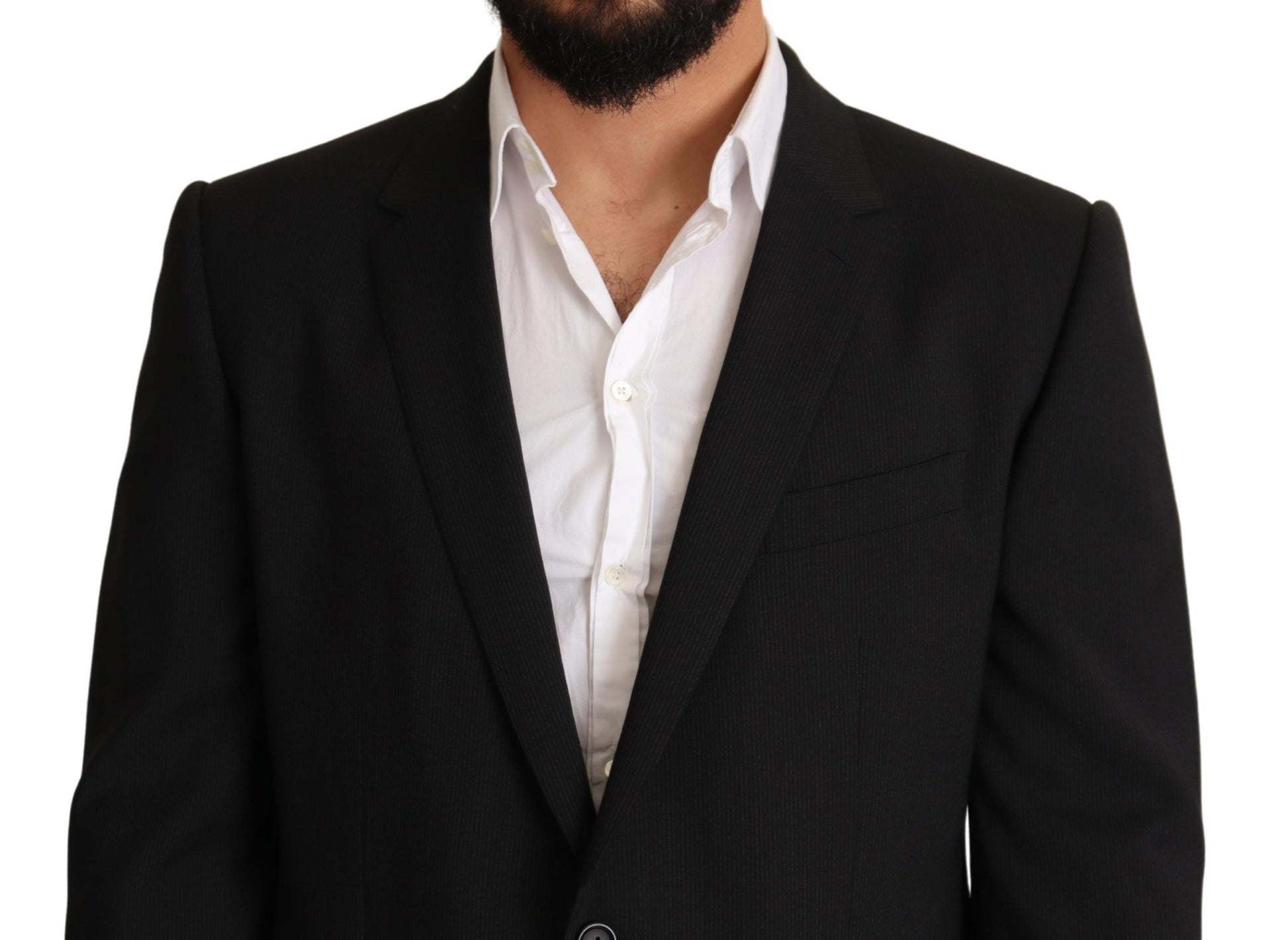 Dolce & Gabbana Black Striped MARTINI Jacket Blazer Dolce & Gabbana