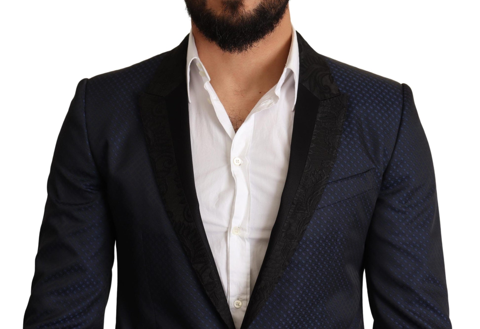 Dolce & Gabbana Blue Wool Slim Fit MARTINI Blazer Jacket Dolce & Gabbana