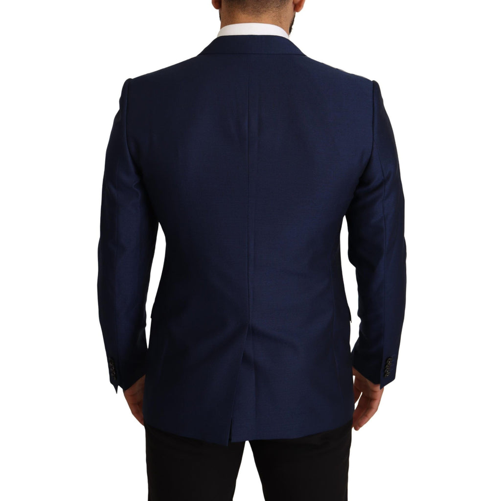 Dolce & Gabbana Navy Blue Slim Fit Jacket MARTINI Blazer Dolce & Gabbana