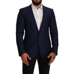 Dolce & Gabbana Navy Blue Slim Fit Jacket MARTINI Blazer Dolce & Gabbana