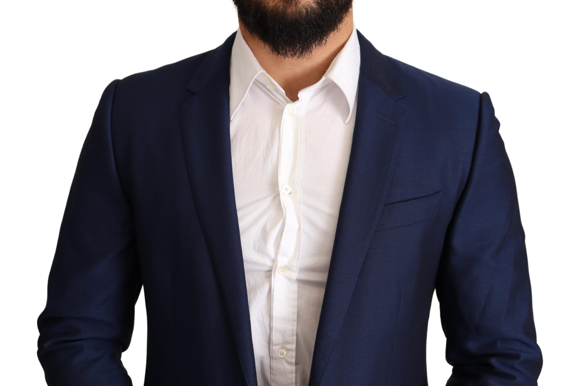 Dolce & Gabbana Navy Blue Slim Fit Jacket MARTINI Blazer Dolce & Gabbana