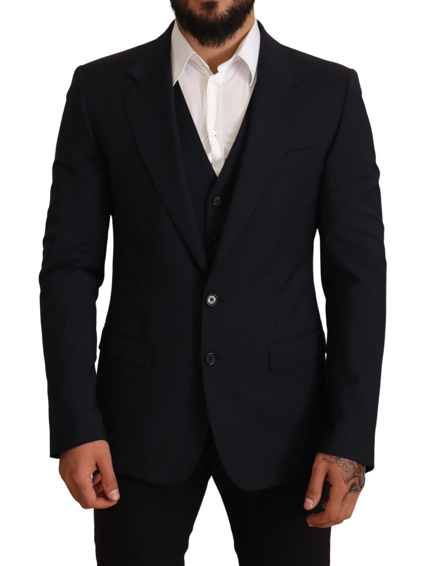 Dolce & Gabbana Blue 2 Piece MARTINI Blazer Suit Jacket Dolce & Gabbana