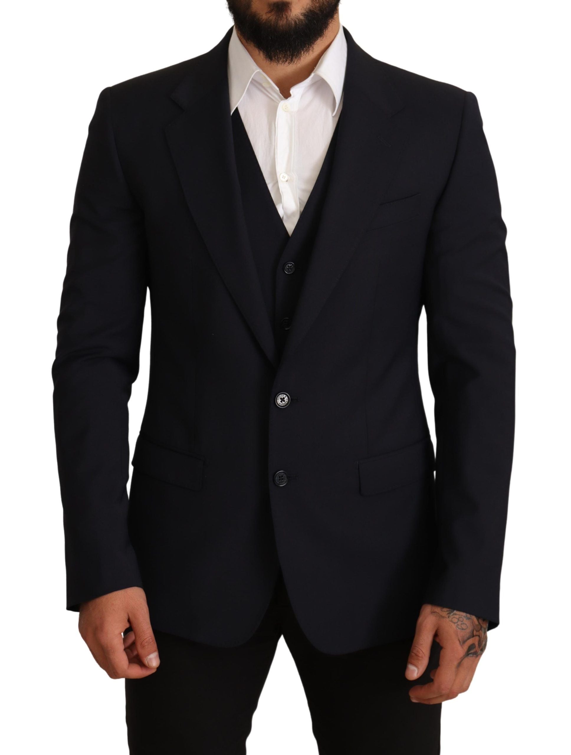 Dolce & Gabbana Blue 2 Piece MARTINI Blazer Suit Jacket Dolce & Gabbana