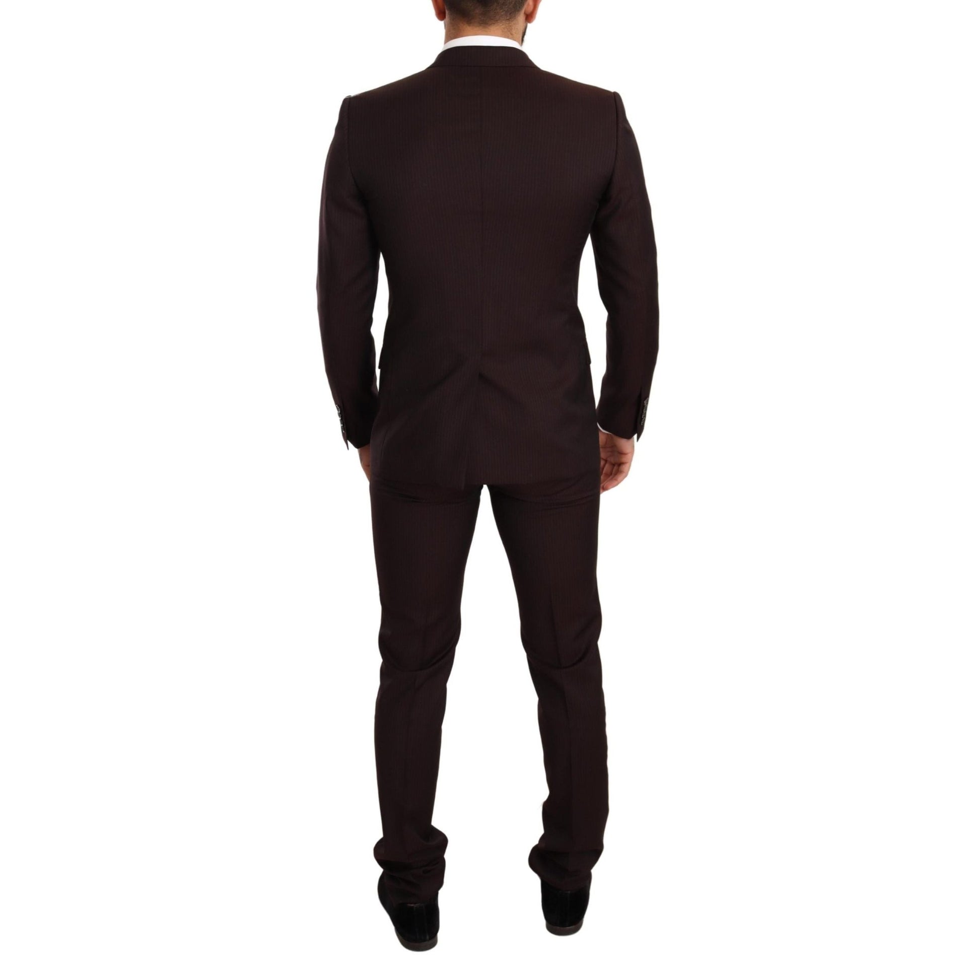 Dolce & Gabbana Bordeaux Wool MARTINI Slim Fit Suit