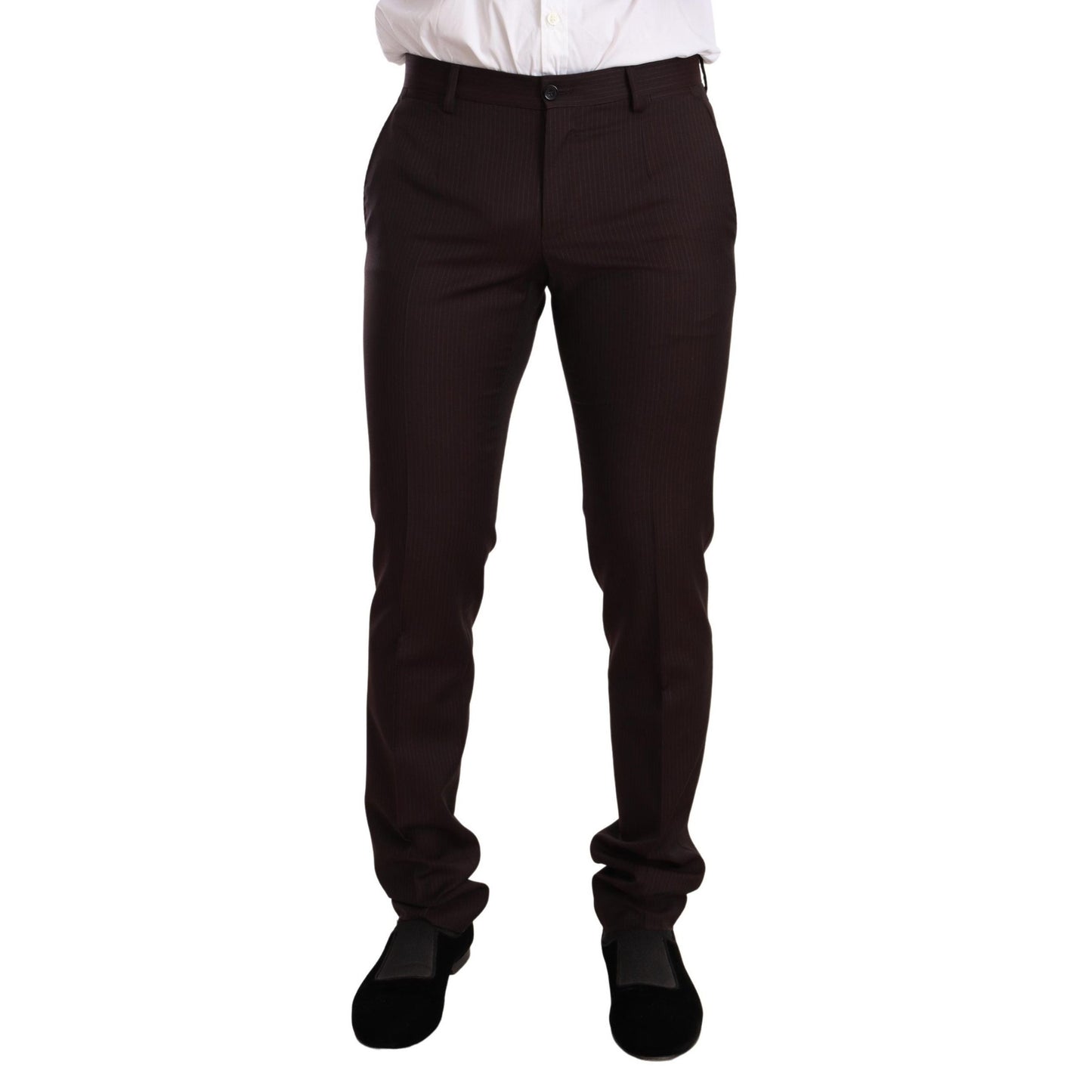 Dolce & Gabbana Bordeaux Wool MARTINI Slim Fit Suit