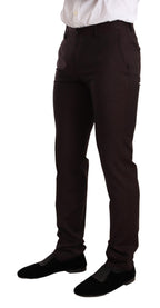 Dolce & Gabbana Bordeaux Wool MARTINI Slim Fit Suit - Eljoys Fashion 