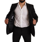 Dolce & Gabbana Black Check MARTINI SLIM FIT 2 Piece Suit