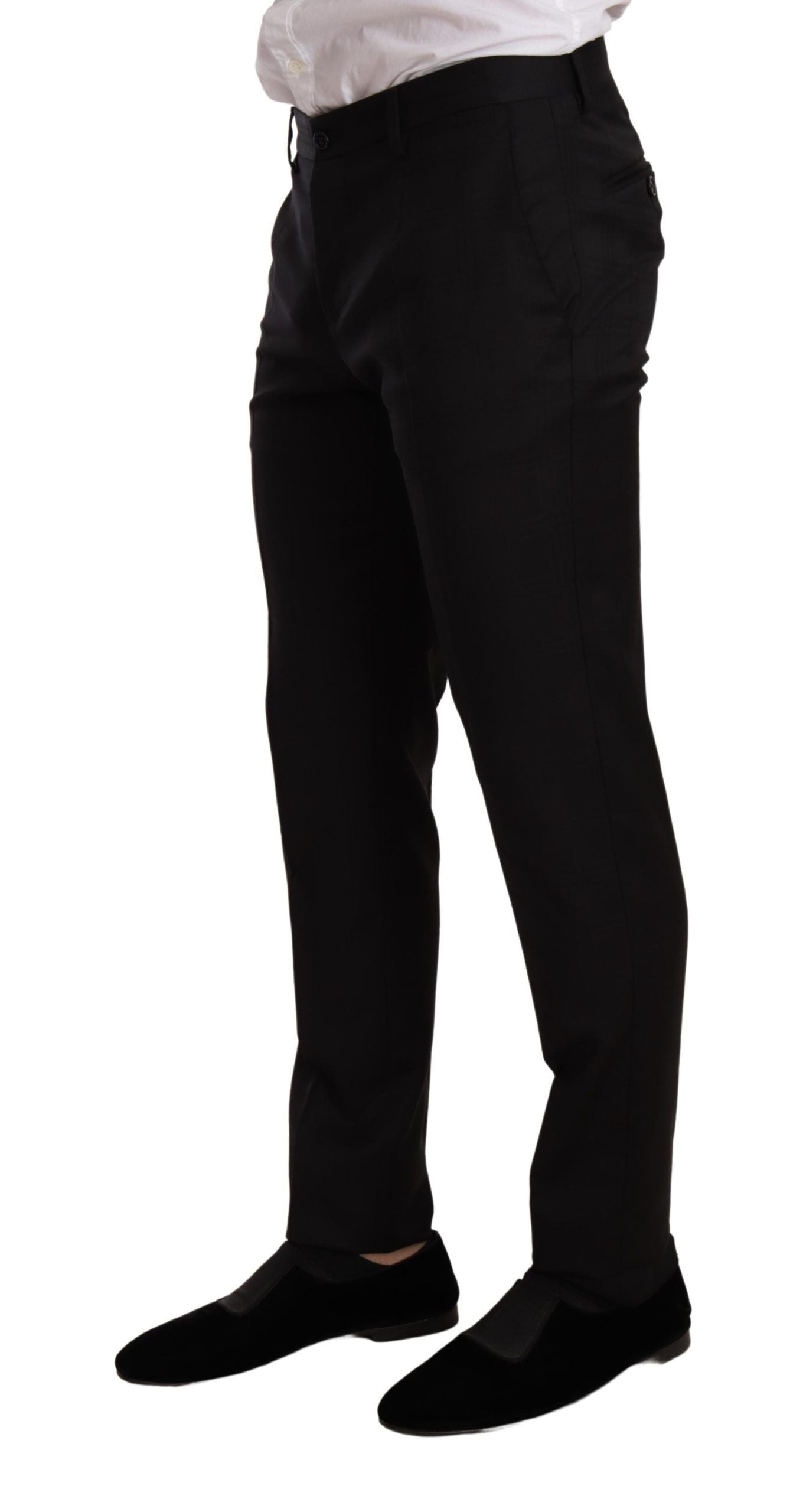 Dolce & Gabbana Black Check MARTINI SLIM FIT 2 Piece Suit Dolce & Gabbana