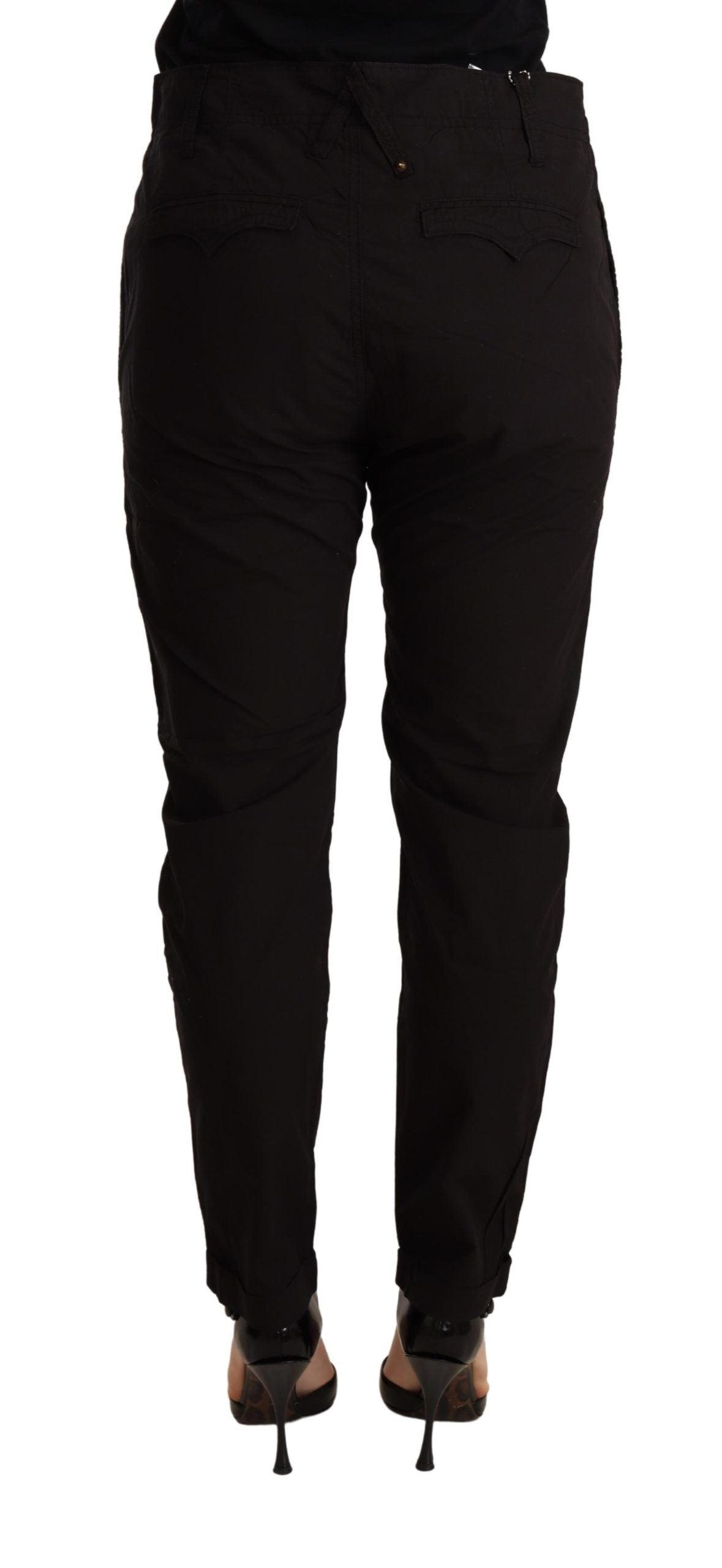 CYCLE Black Mid Waist BAGGY Fit Skinny Trouser CYCLE