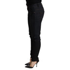 Acht Blue Washed Low Waist Skinny Denim Trouser