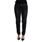 Acht Blue Washed Low Waist Skinny Denim Trouser