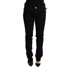 Acht Black Low Waist Skinny Denim Jeans Trouser