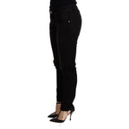 Acht Black Low Waist Skinny Denim Trouser