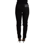 Acht Black Low Waist Skinny Denim Trouser