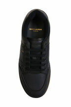 Saint Laurent Black Calf Leather Low Top Sneakers - Eljoys Fashion 