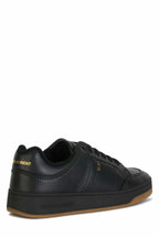 Saint Laurent Black Calf Leather Low Top Sneakers - Eljoys Fashion 