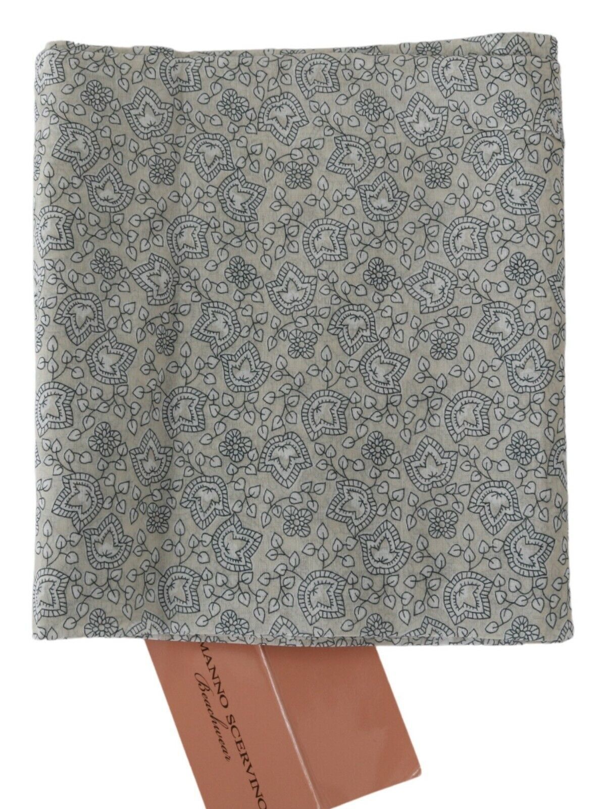 Ermanno Scervino Beige Blue Belt Wrap Beachwear Waist Ermanno Scervino