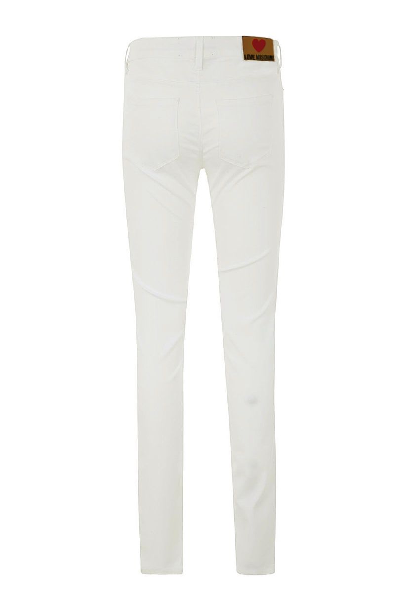 Love Moschino White Cotton Women's Jeans Love Moschino