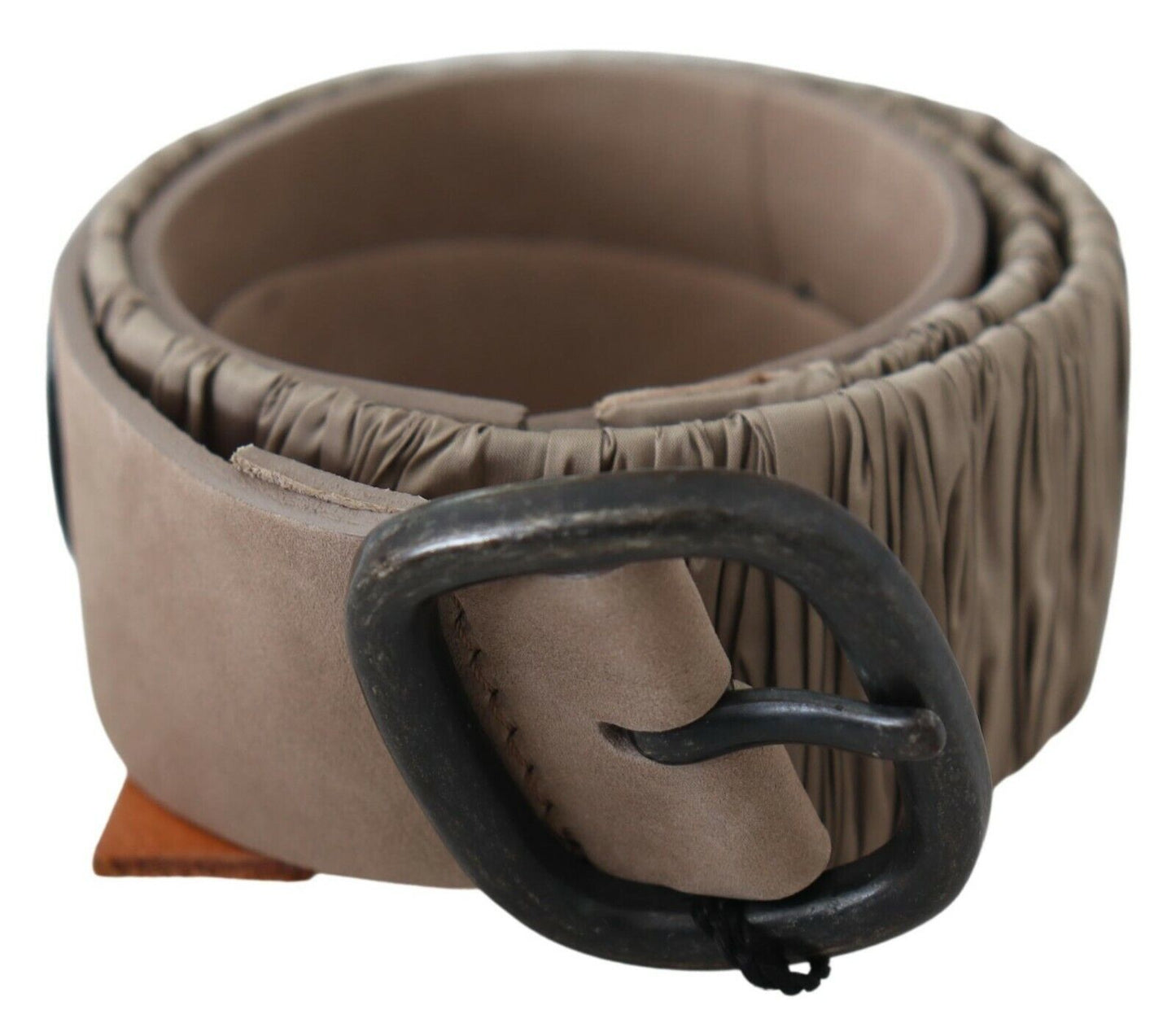 GF Ferre Brown Solid Leather Waist Metal Buckle Belt GF Ferre