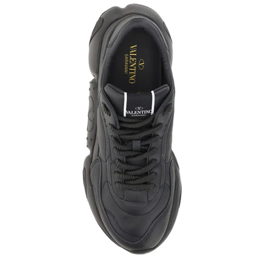 Valentino Garavani Black Calf Leather Garavani Sneakers