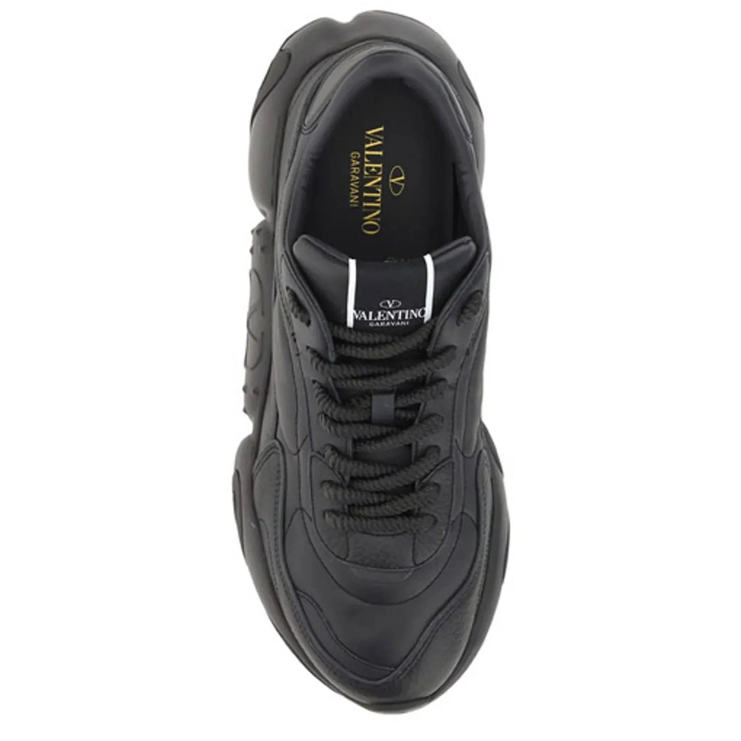 Valentino Garavani Black Calf Leather Garavani Sneakers